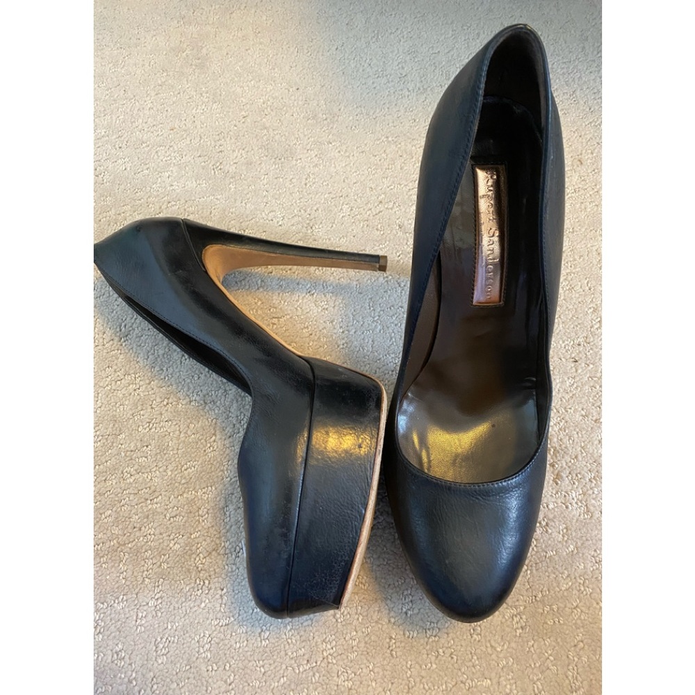 Rupert Sanderson Black Pumps Soft Leather
